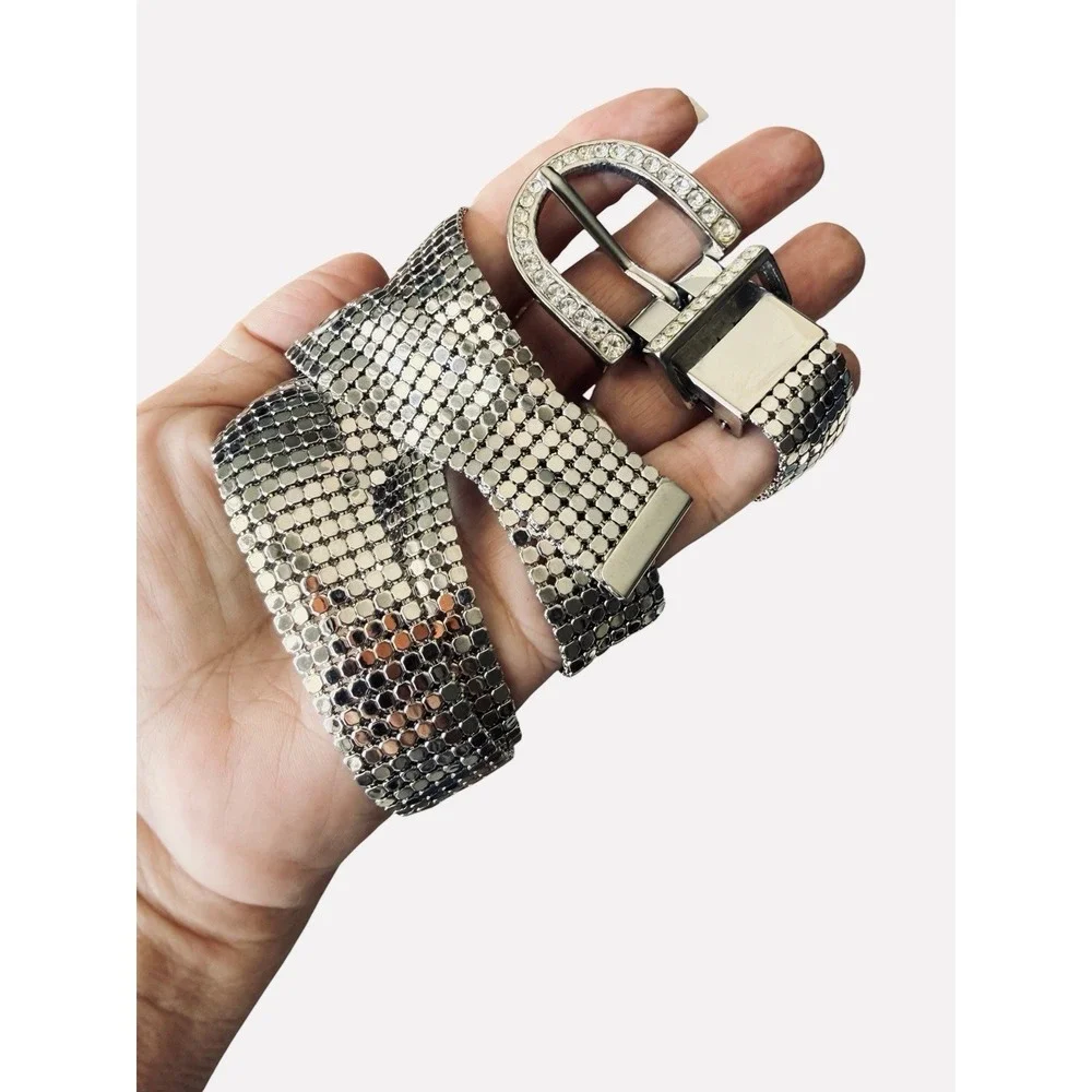 Beautiful Vintage Rhinestone Mesh Belt 1